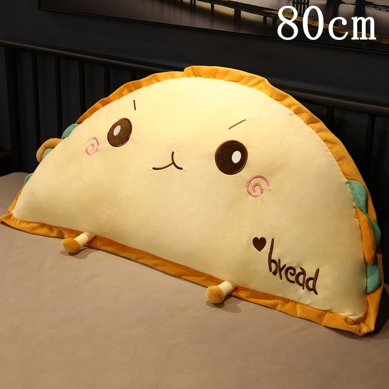 Giant Semicircle Toast Bread Plush Pillow, 20-37" | 51-95 cm