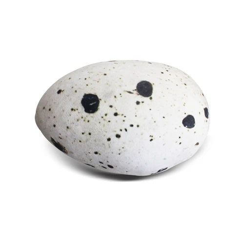 Plushie Realistic Quail Egg Pillow, 14" | 22 cm