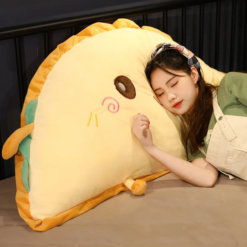 Giant Semicircle Toast Bread Plush Pillow, 20-37" | 51-95 cm
