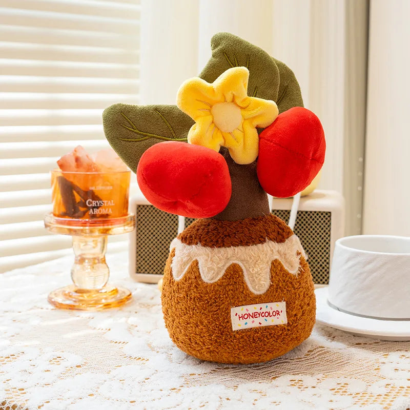 EZBABY Cute Potted Succulent Tree Plush | Fake Plant Stuffed Décor