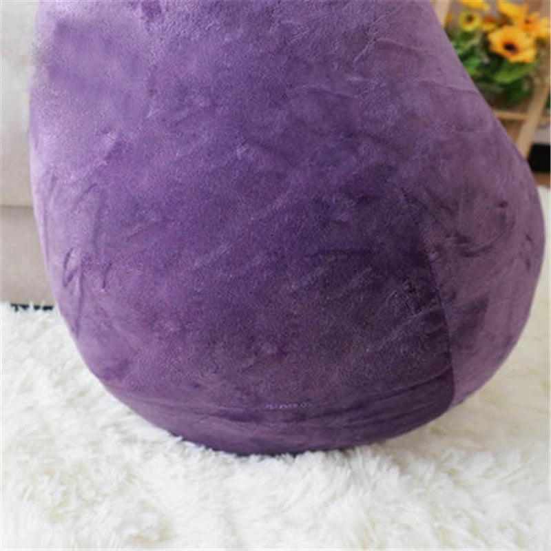 Plushie Géant Aubergine Réaliste, 28-39" | 70-100 cm
