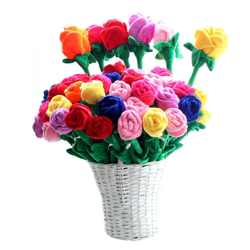 Plüsch Jumbo Stiel Cartoon Blumen, 12-34" | 30-85 cm