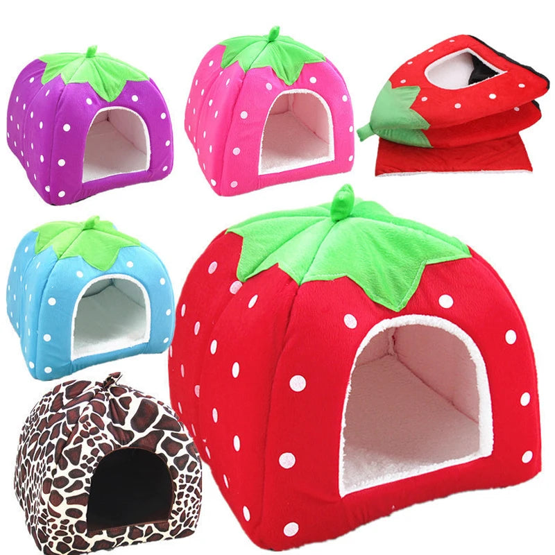 Berry Plush Pet Bed – Four Colors - A Cozy Haven for Pets up to 8 kg
