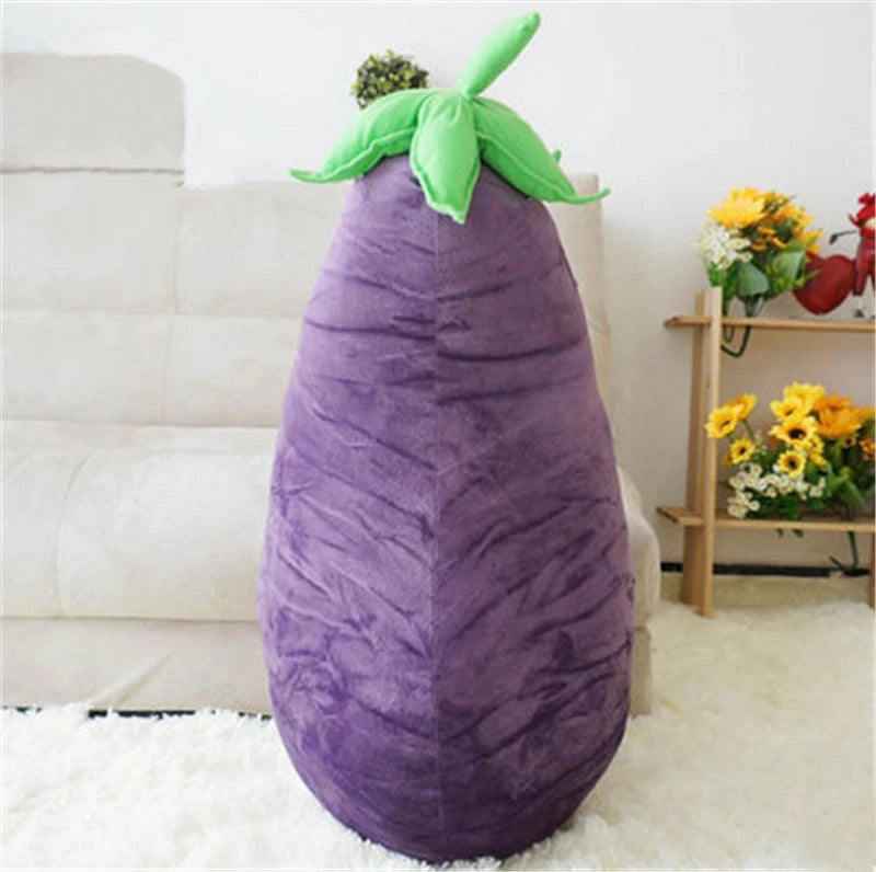 Plushie Gigante Melanzana Realistica, 28-39" | 70-100 centimetri