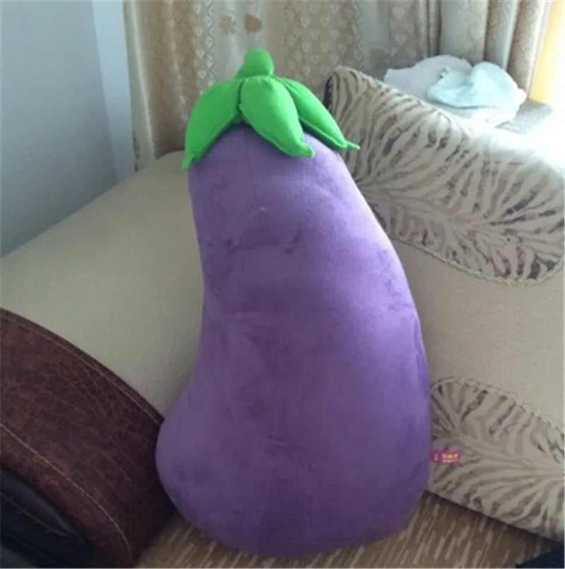 Plushie Géant Aubergine Réaliste, 28-39" | 70-100 cm