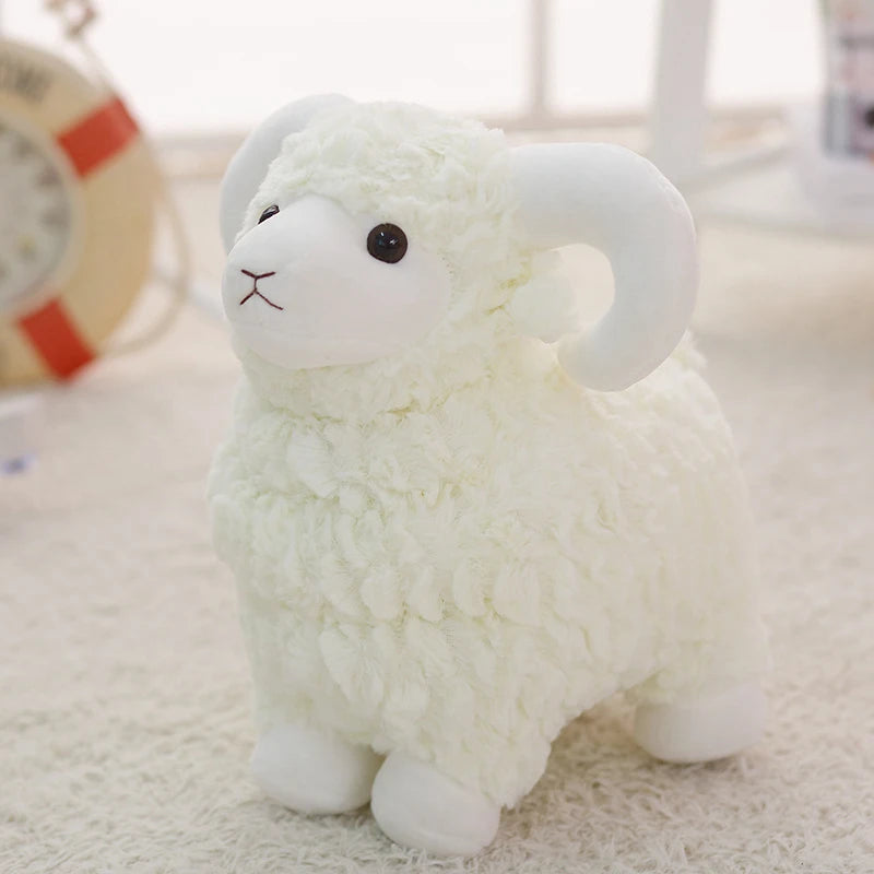 Mouton en peluche réaliste, quatre couleurs, 8-20" | 20-50 cm