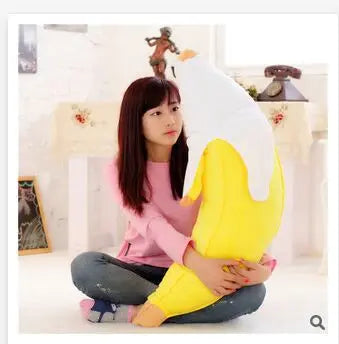 Creative Banana Plush Throw Pillow | Soft Fruit-Shaped Cushion