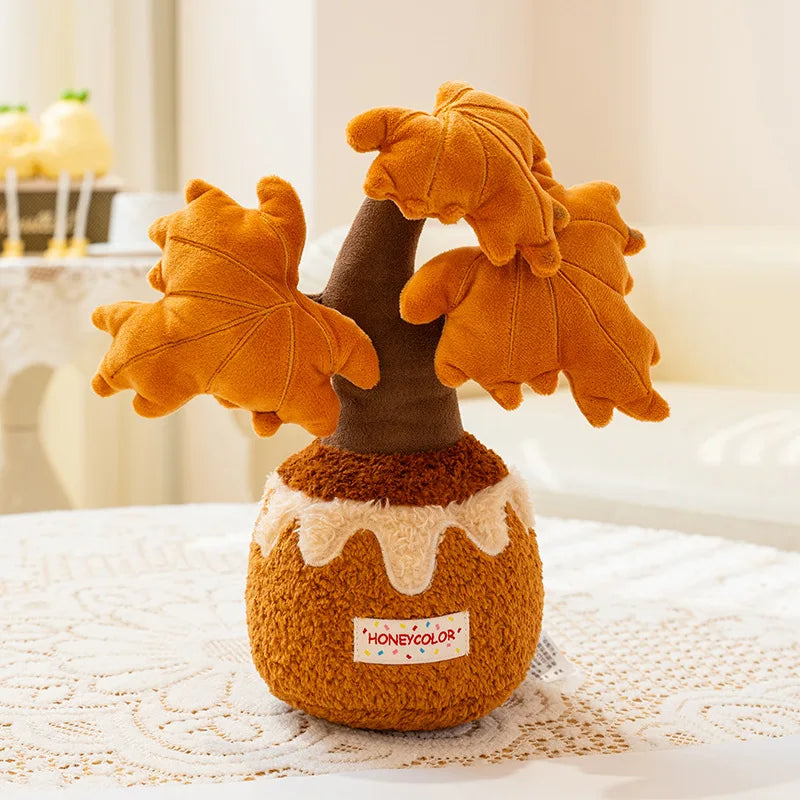 EZBABY Cute Potted Succulent Tree Plush | Fake Plant Stuffed Décor