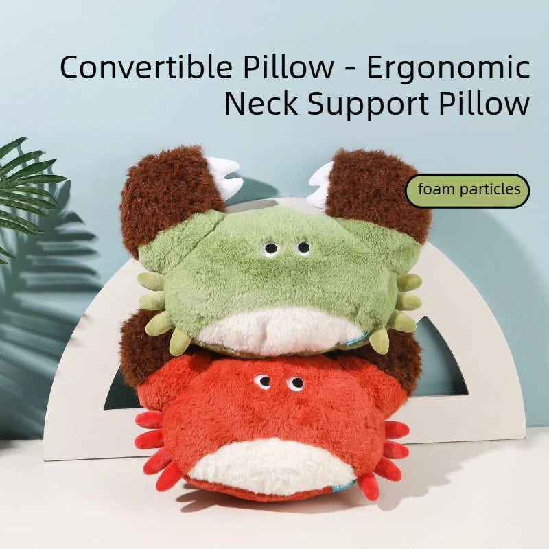 Crab U-Shaped Neck Pillow – Foam Particle Deformable Cartoon Pillow