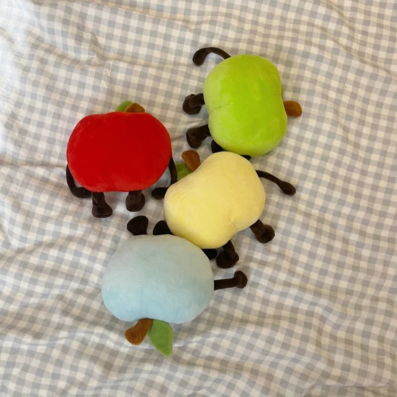 Squishy Apple Plush Pillow – Soft Stuffed Fruit Toy, Three Sizes