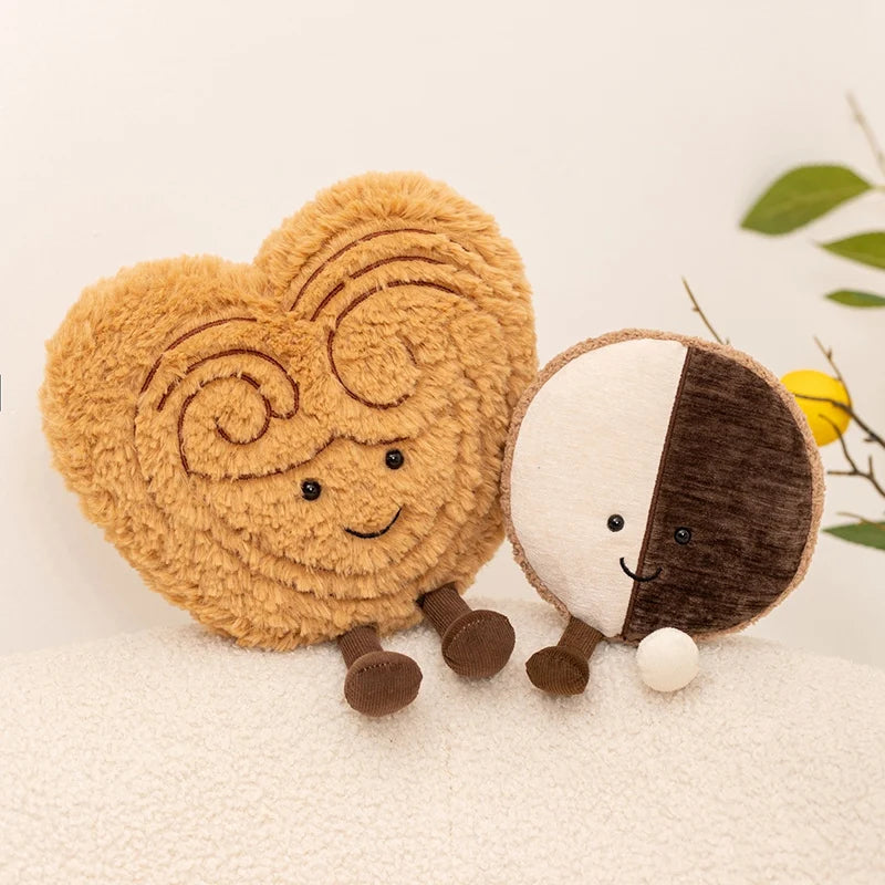Afternoon Tea Dessert Plush Toy Set | Pudding, Cake & Biscuit Stuffed Dolls