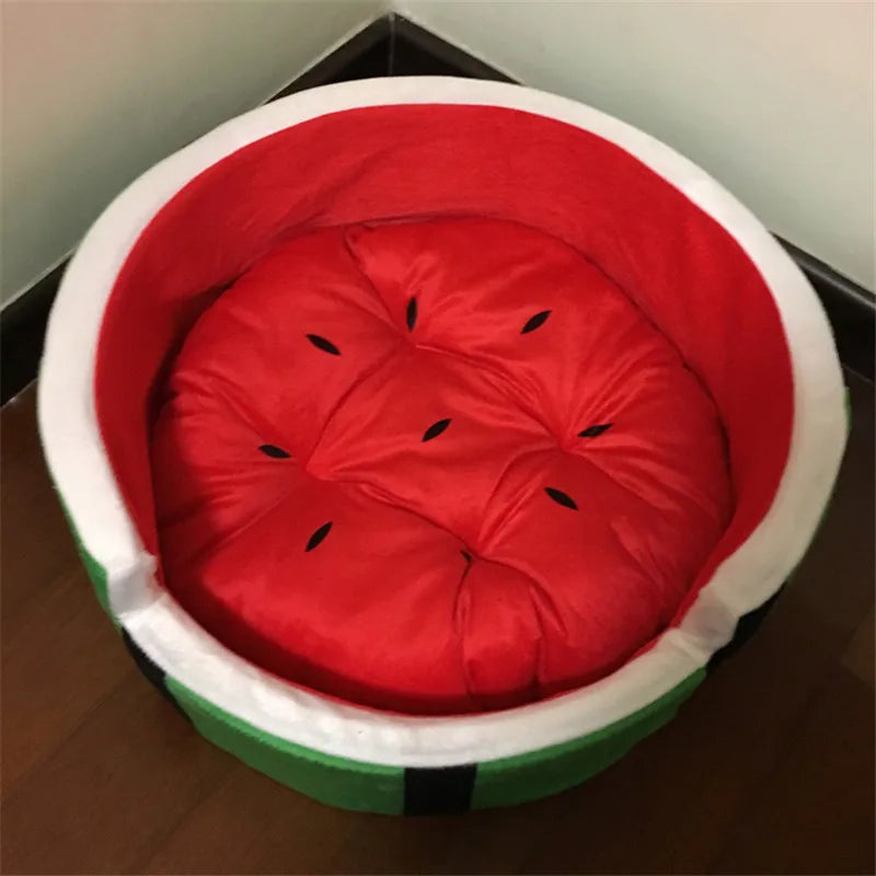 Plush Watermelon Pet Bed, for pets up to 44 lbs/20 kg