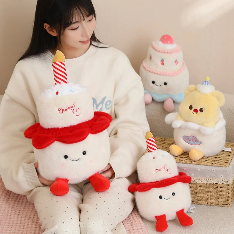 Cartoon Egg, Toast & Bread Plush Doll | Breakfast Food Stuffed Toy Set