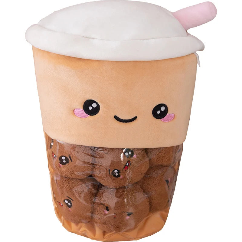 Cup of Bubble Tea Plush Toy | Cute Boba Drink Stuffed Animal