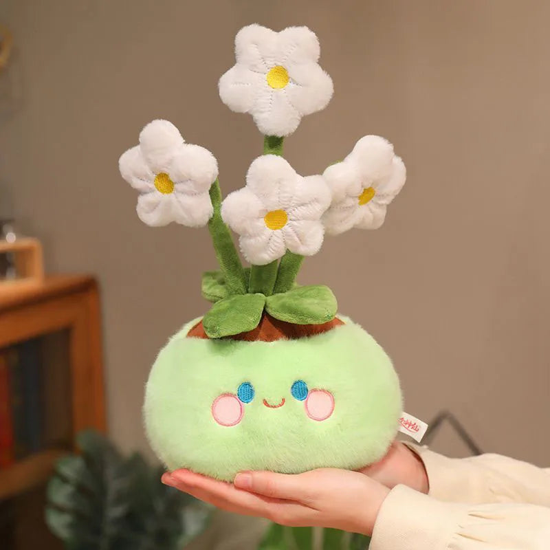 Cherry Blossom Potted Plush | Kawaii Stuffed Sakura Flower Decor