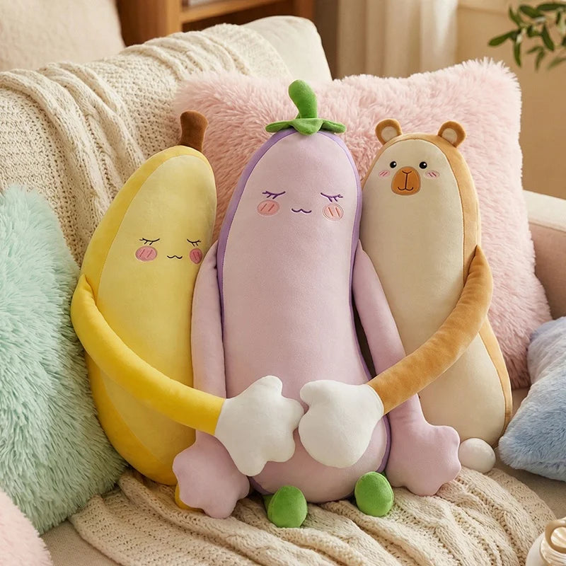 Cartoon Fruit Animal Body Pillow | Large Plush Stuffed Body Cushion