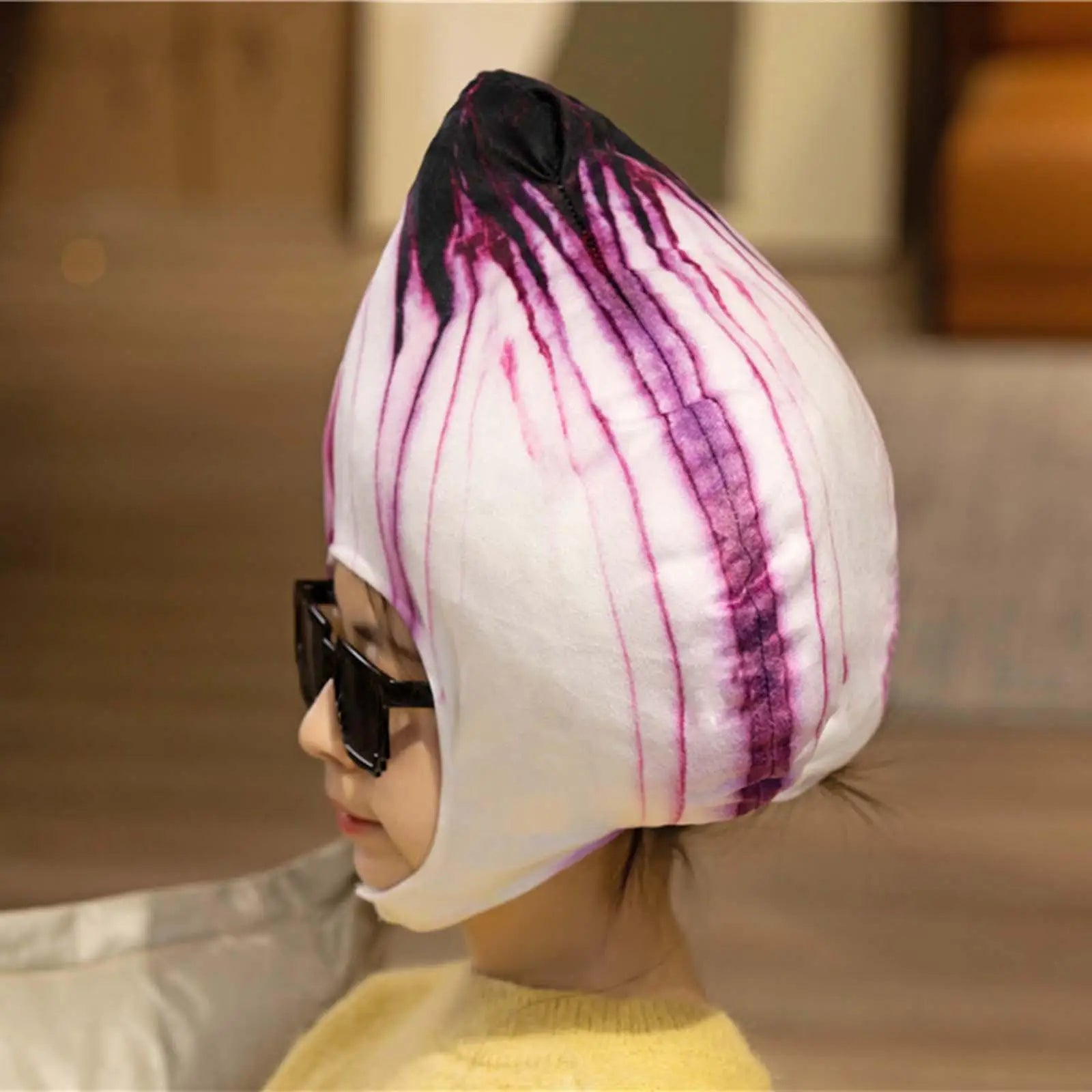 Plush Onion Hat | Kawaii Vegetable Costume Headwear