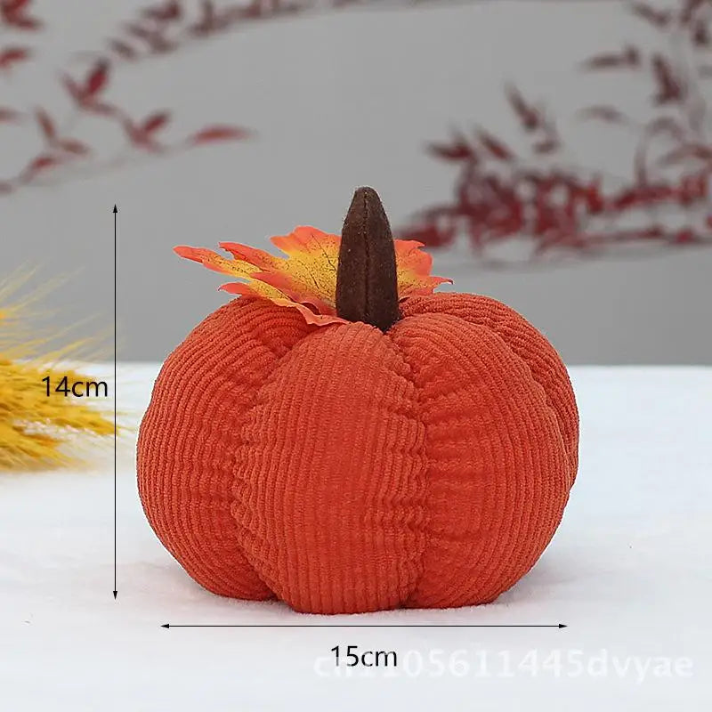 Thanksgiving Pumpkin Plush | Holiday Stuffed Gourd Décor