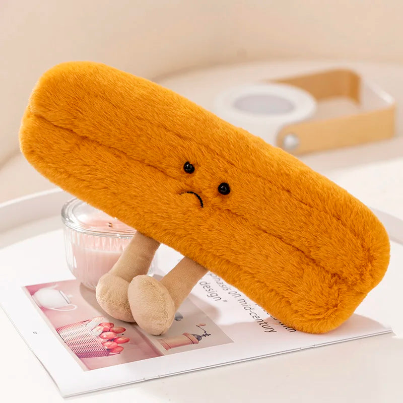 Cartoon Egg, Toast & Bread Plush Doll | Breakfast Food Stuffed Toy Set
