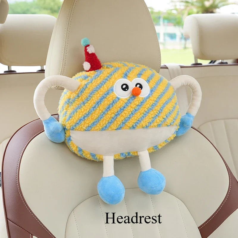 Birthday Waffle Cushion Plushie for Head/Lumbar Support, 14-20" | 35-50 cm