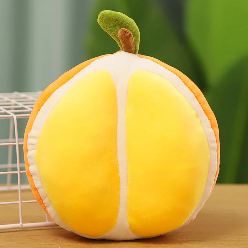 Peluche Orange Tranchée Réaliste, 10" | 25 cm