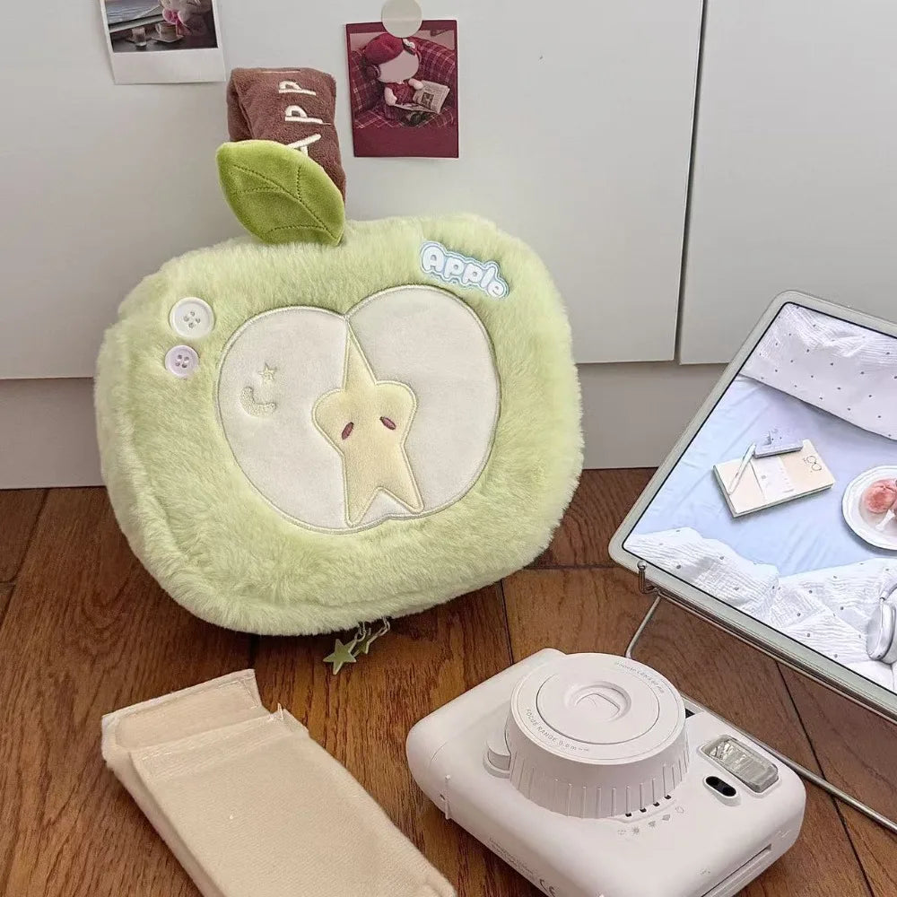 Apple-Shaped Cosmetic Bag | Large Capacity Fruit Toiletry Pouch