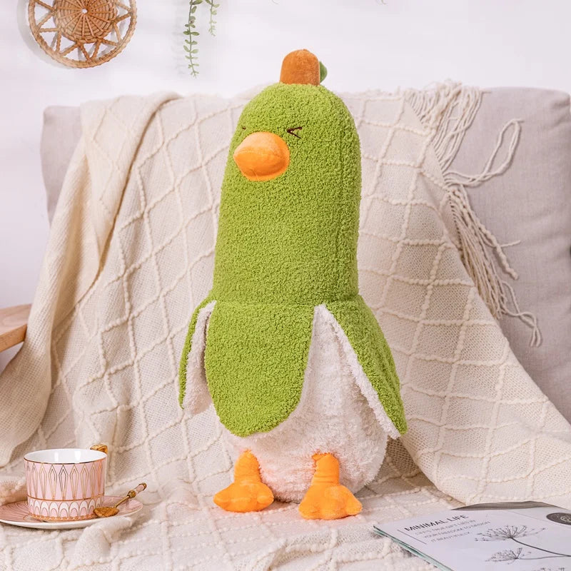 Plüschiger Fuzzy-Bananen-Ente, zwei Farben, 20" | 50 cm