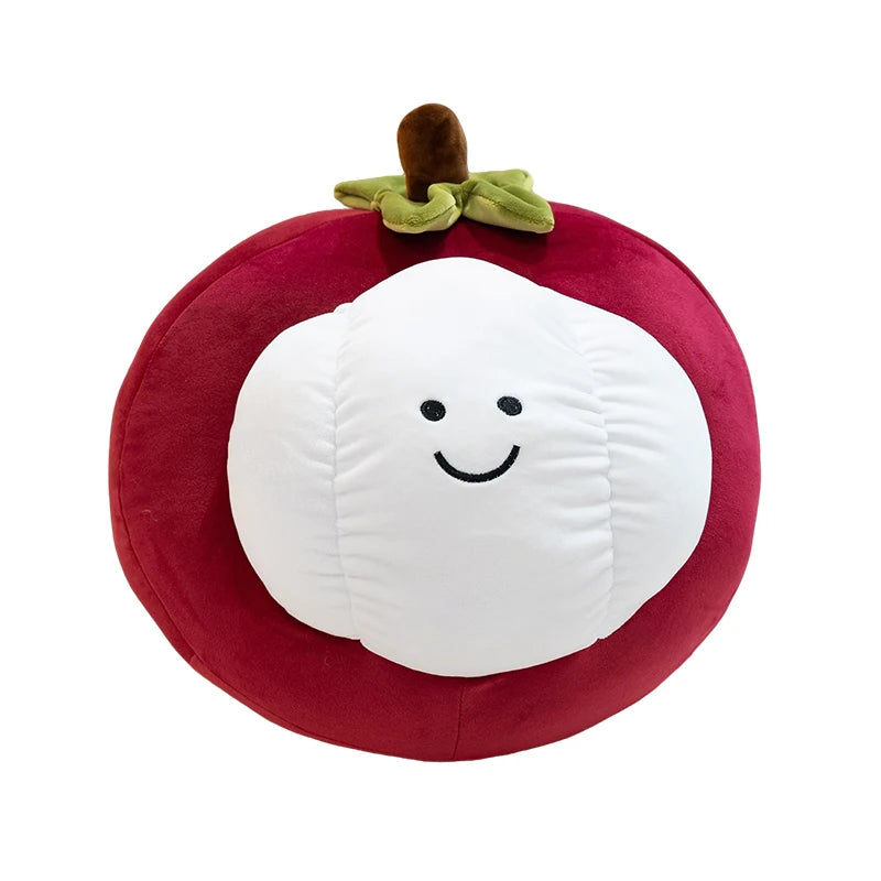 Mangosteen Plush Toy – Soft Stuffed Fruit Decoration