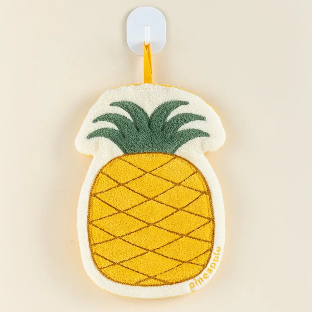 Cartoon Fruit Hand Towel | Soft Absorbent Bathroom & Kitchen Cloth