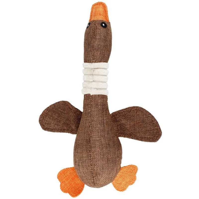 Plushie Goose Squeaky Dog Chew Toy, 13" | 32 cm