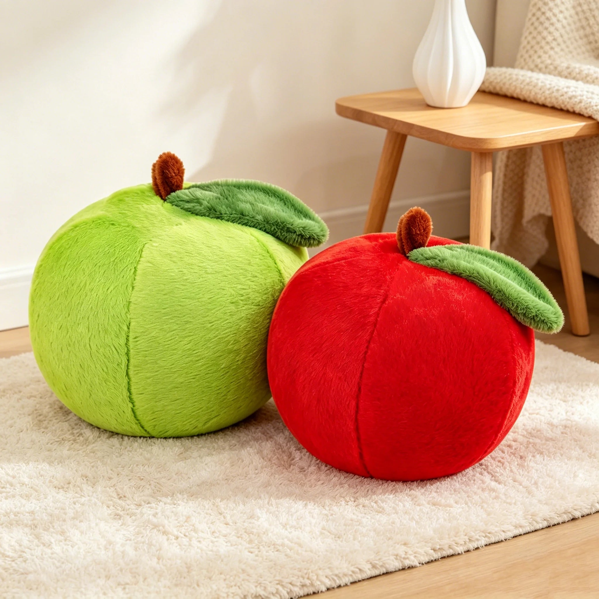 Plüsch Realistische Große Rote Apfel, 10-16" | 25-40 cm