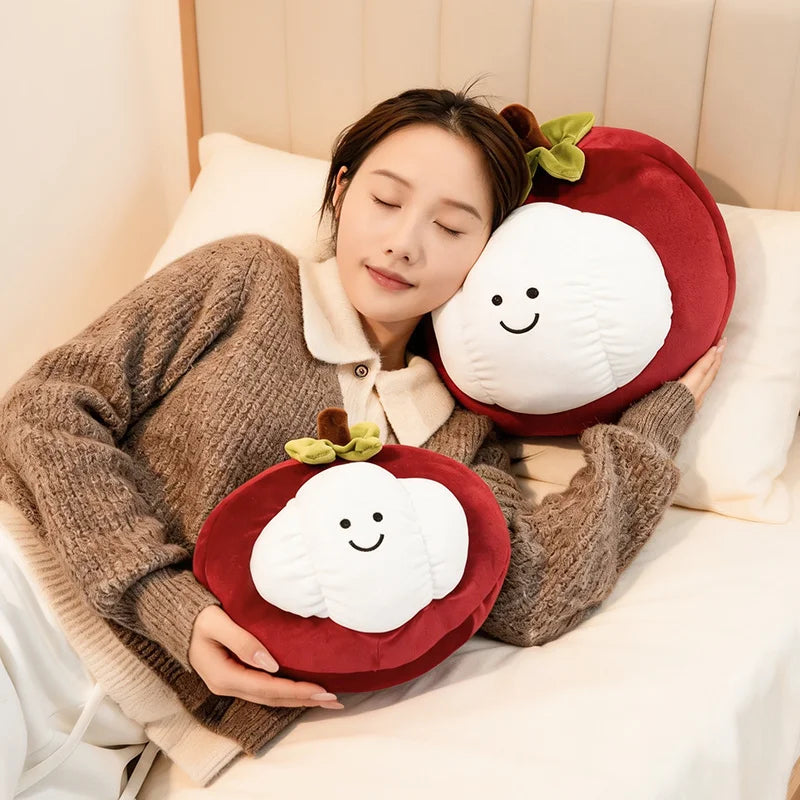 Mangosteen Plush Toy – Soft Stuffed Fruit Decoration