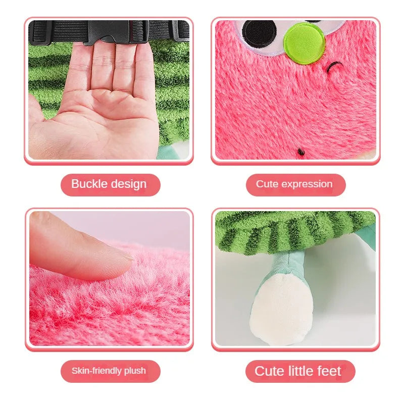 Watermelon Car Headrest & Lumbar Support Pillow – Cartoon Kawaii