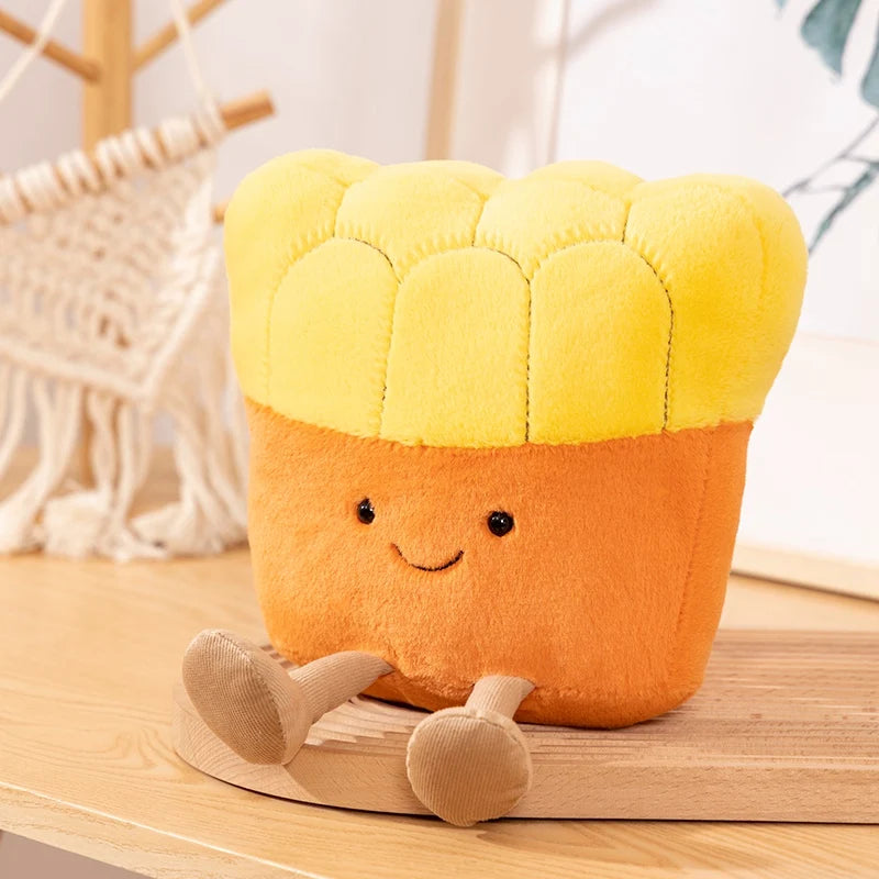 Breakfast Food Plush Doll Set – Kawaii Egg Toast & Bread Cartoon Toys