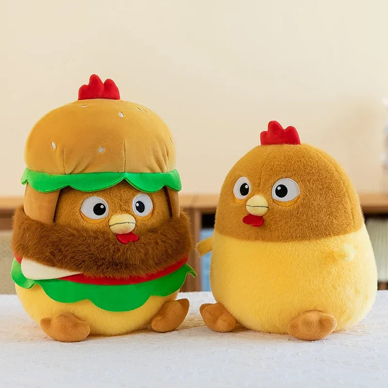 Pollo in un peluche hamburger, 12-20" | 30-50 centimetri