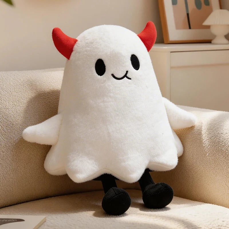 Avocado Ghost Plush Pillow – Spooky Meets Brunch, 12" | 30 cm