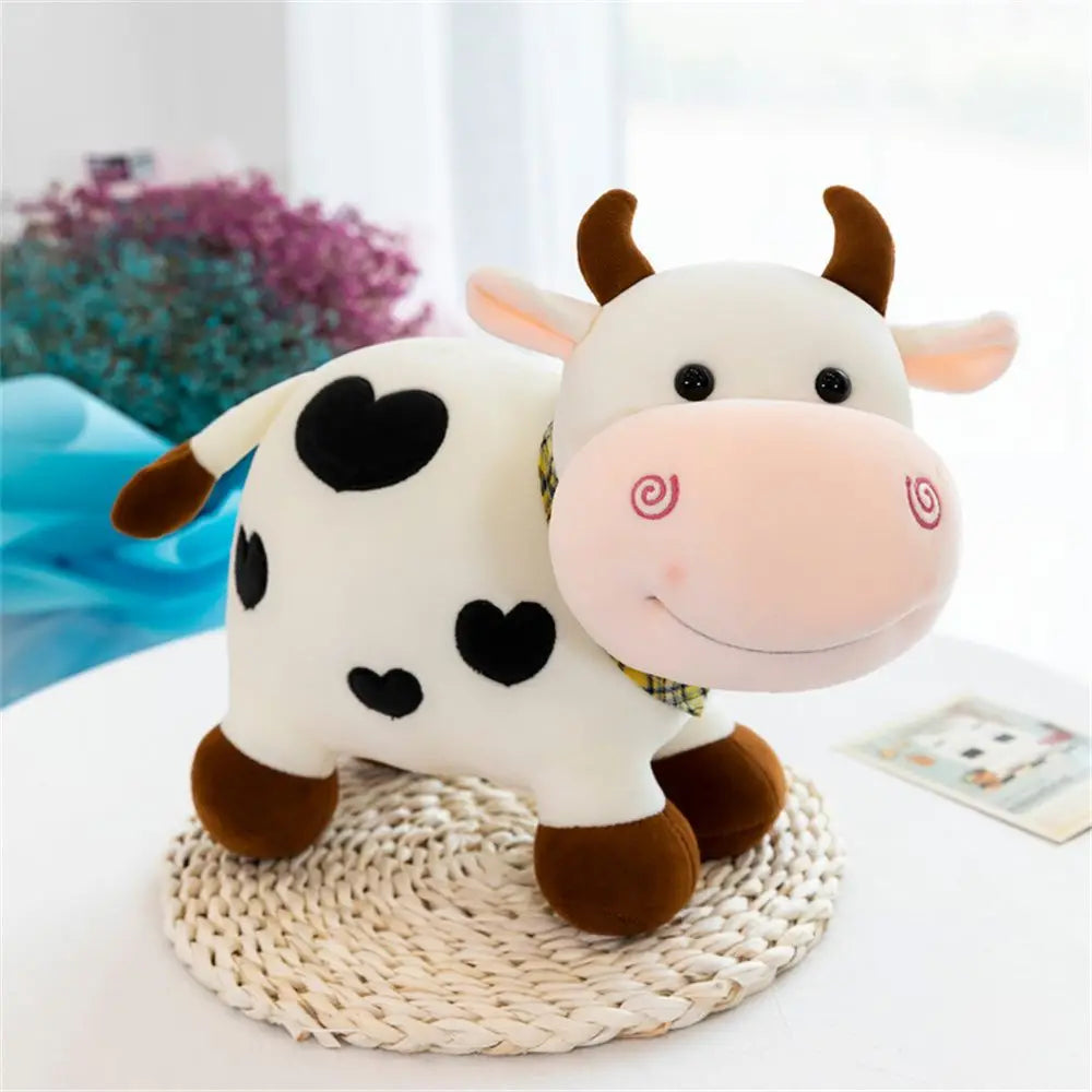 Plushie Dairy Cow in Chocolate, Strawberry, or Milk, 10" | 25 cm