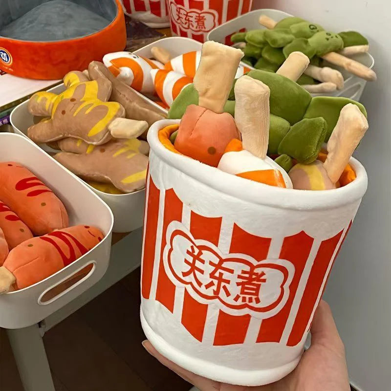 Simulation Hot Pot Plush Set | Kawaii Guandong Food Stuffed Toy