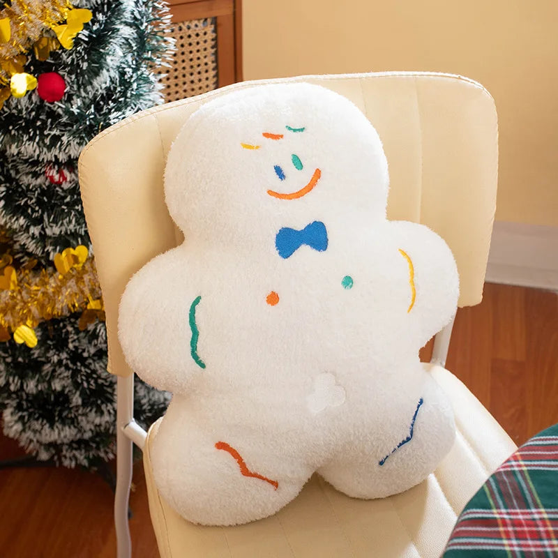 Grande peluche di biscotto di pan di zenzero con bastoncino di zucchero, 17-24" | 42-60 centimetri