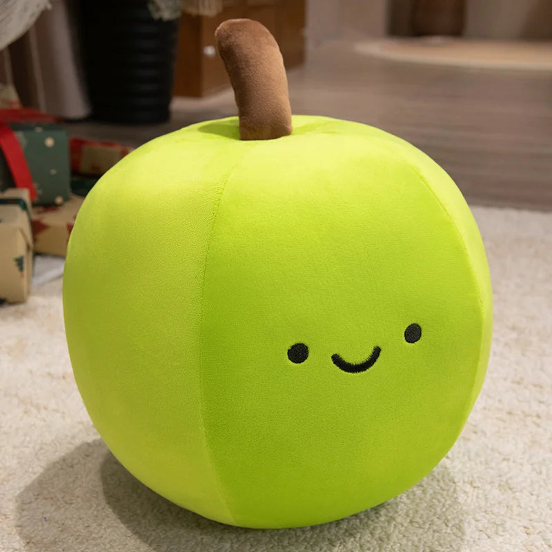 Peluches di Frutta Cartoni Animati Allegri, 4 Varietà, 6-10" | 16-25 centimetri