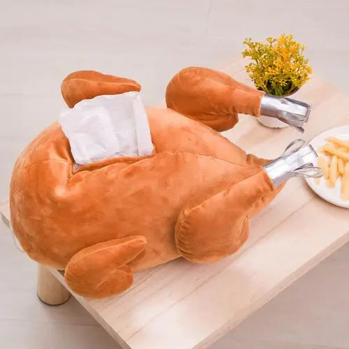 Plushie Novelty Roasted Turkey Tissue Dispenser or Pillow