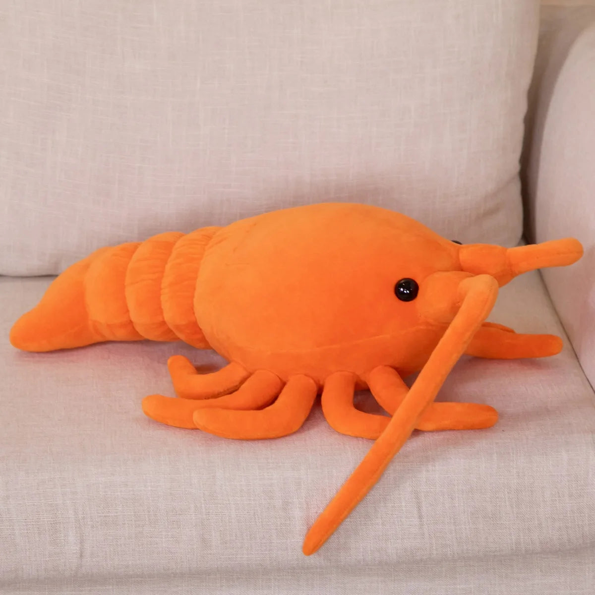 Kawaii Red Lobster Plush Toy, 21-27" | 53-68 cm – Lifelike Crayfish Stuffed Animal