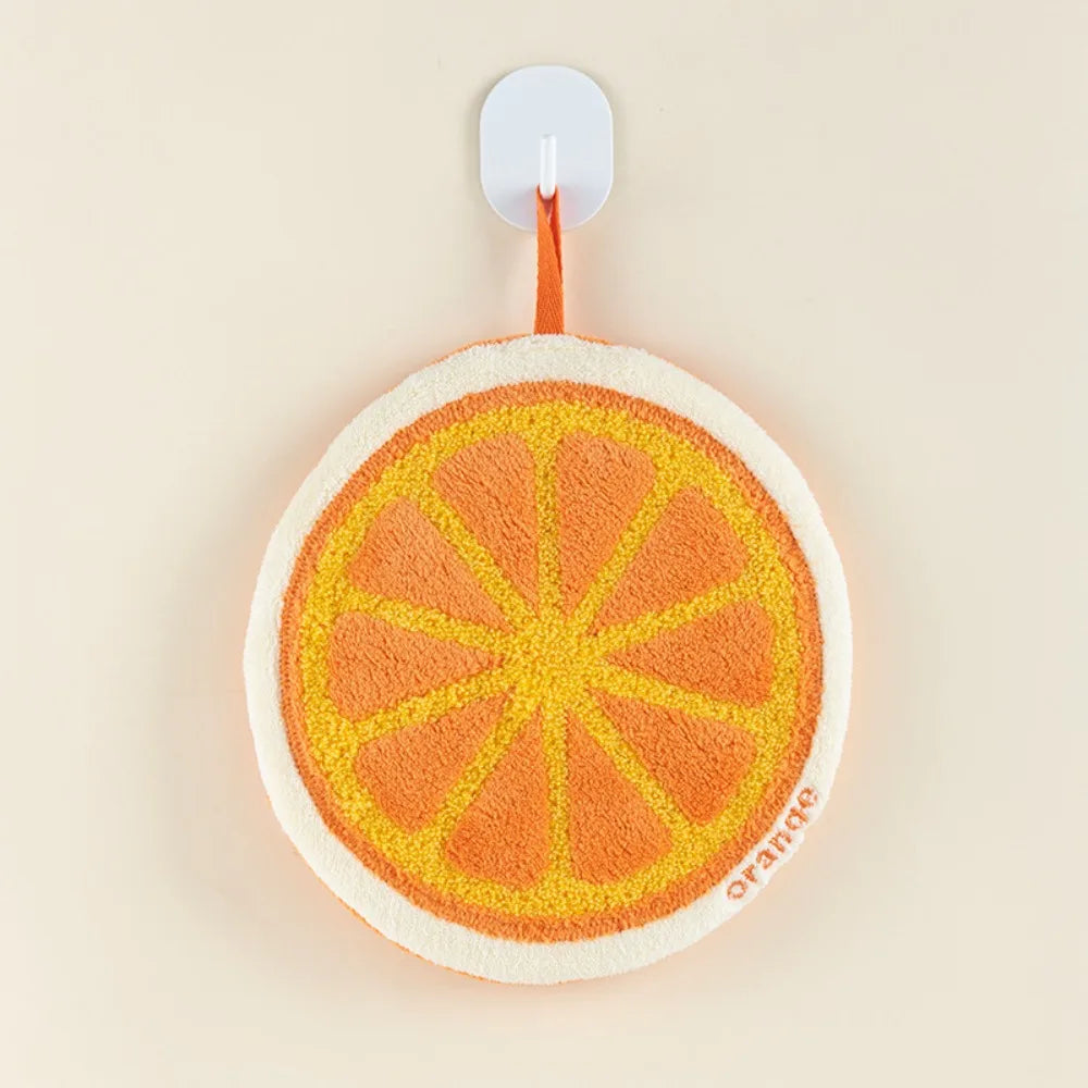 Cartoon Fruit Hand Towel | Soft Absorbent Bathroom & Kitchen Cloth