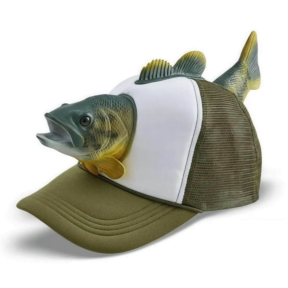 3D Puffer Fish Trucker Hat | Novelty Fishing Cap