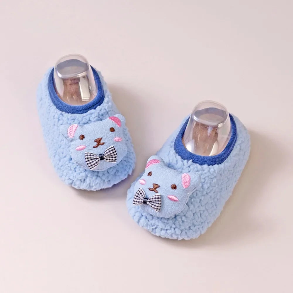 Fashion Cartoon Warm Slippers | Cute Food Animal Plush House Shoes