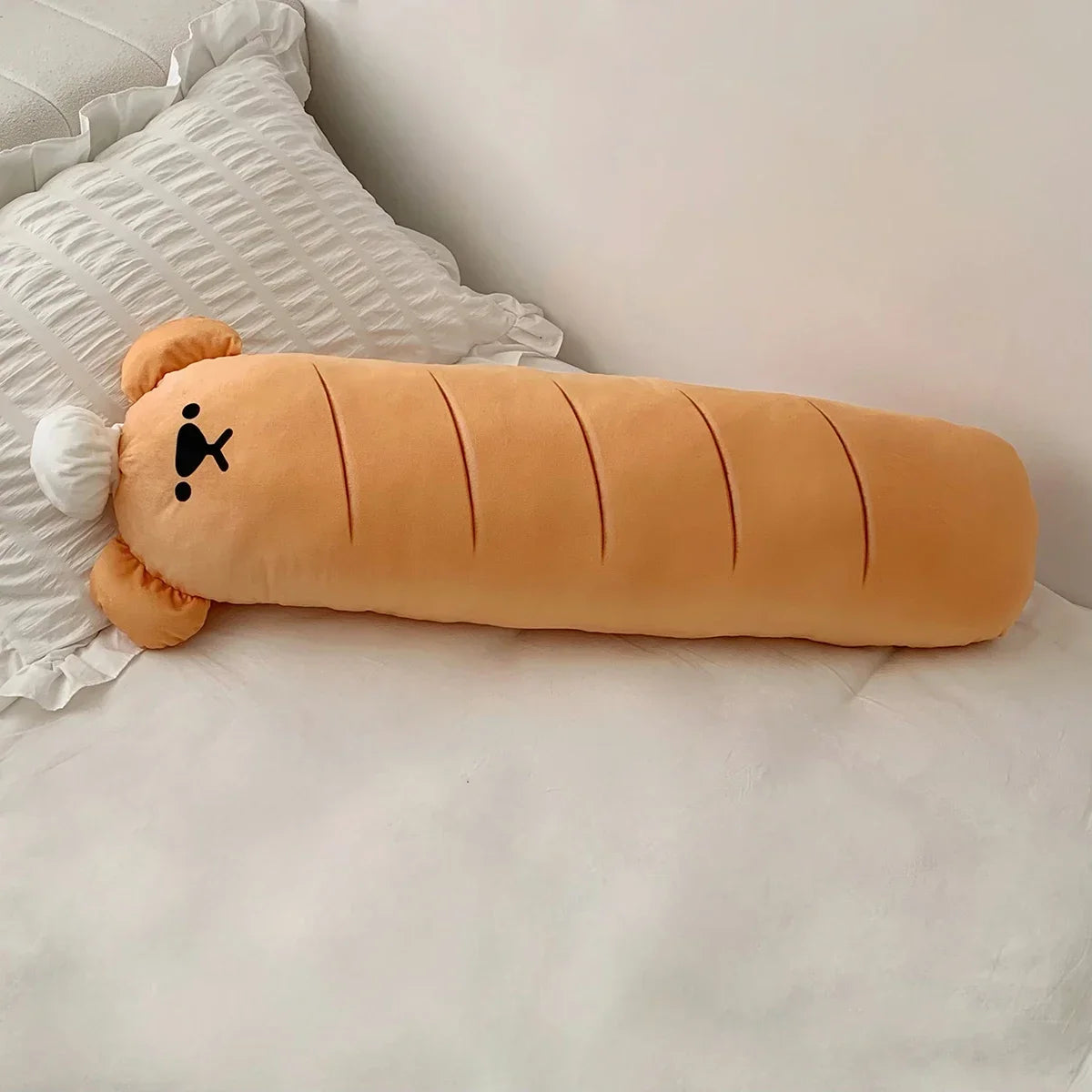 Funny Chef Bread Dog Plush Cushion | Bakery Pup Stuffed Animal Pillow