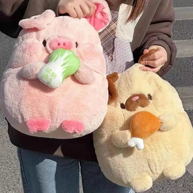 Cute Chubby Animal Plush Toy | Squishy Dog, Pig & Chick Stuffed Animals