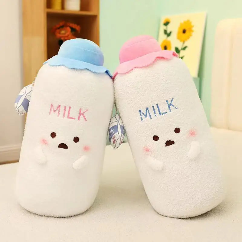 Bottle of Milk Plushie – Cute Plush Toy in Blue or Pink