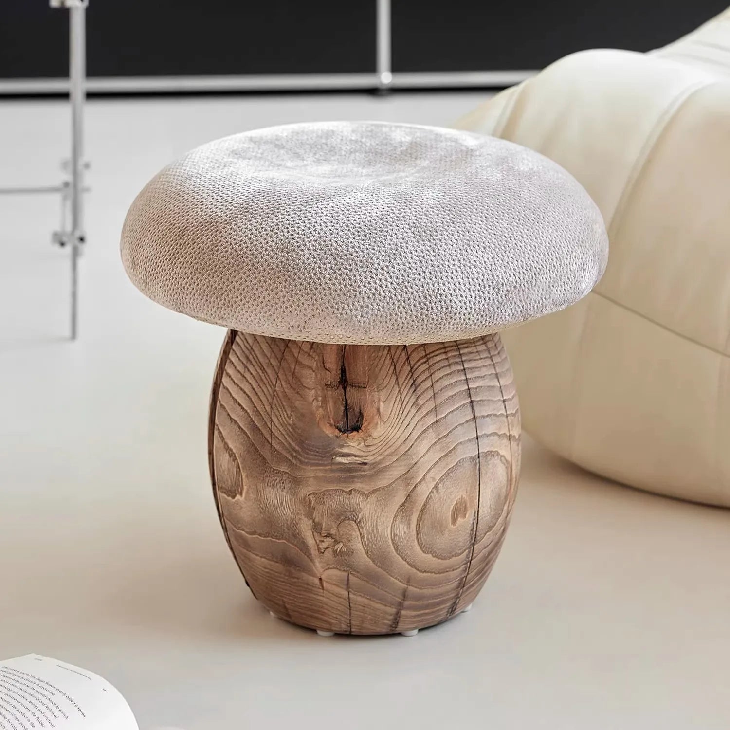 Mushroom Shape Shoe Stool | Cute Toadstool Entryway Ottoman