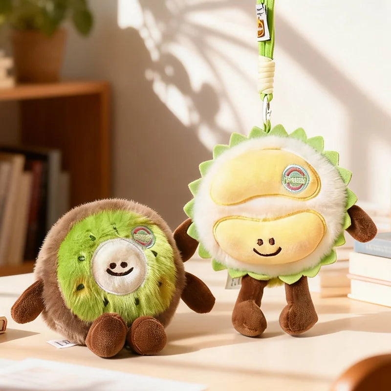 Kawaii Cartoon Fruit Plush Toy Series | Cute Durian, Kiwi & Banana Stuffed Animals